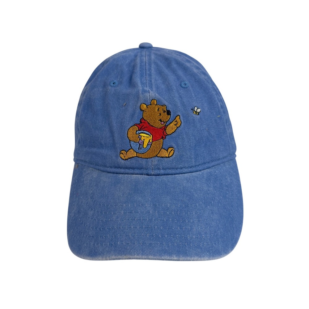 Disney Winnie the Pooh Blue Embroidered Baseball Cap Dad Hat Adjustable